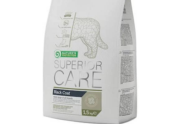 Φωτογραφία προϊόντος: Nature's Protection SUPERIOR CARE - BLACK COAT ADULT ALL BREADS - GRAIN FREE 1.5kgr