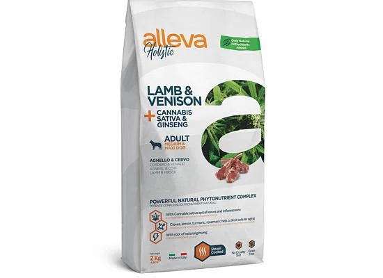 Φωτογραφία προϊόντος: Alleva HOLISTIC LAMB & VENISON ADULT MEDIUM-MAXI DOG CANNABIS Μεσαίο 12kgr