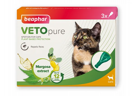 Φωτογραφία προϊόντος: Beaphar Biocton veto pure Spot-On Cat 3 φιαλίδια του 1ml.