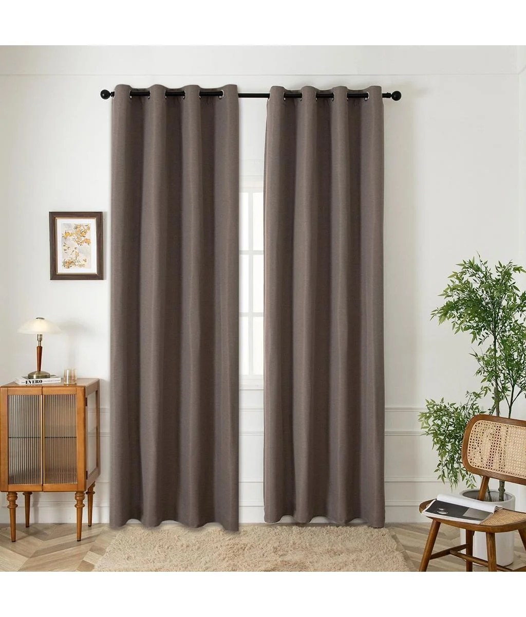Φωτογραφία προϊόντος: Beauty Home Ύφασμα κουρτίνας με το μέτρο Blackout jacquard σκίασης Glare Art 8444 Φ280 Μόκα