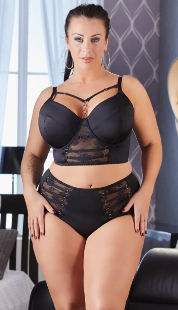 Φωτογραφία προϊόντος: Cottelli CURVES Σουτιέν Plus Size με Χρυσές Λεπτομέρειες