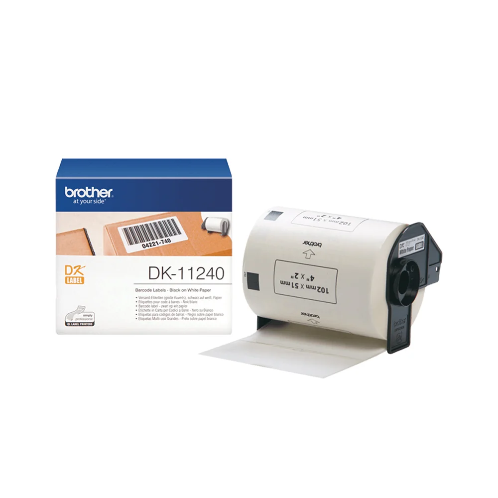 Φωτογραφία προϊόντος: Brother Labels Brother DK-11240 Label Roll – Black on White, 102mm x 51mm (DK11240) (BRODK11240)