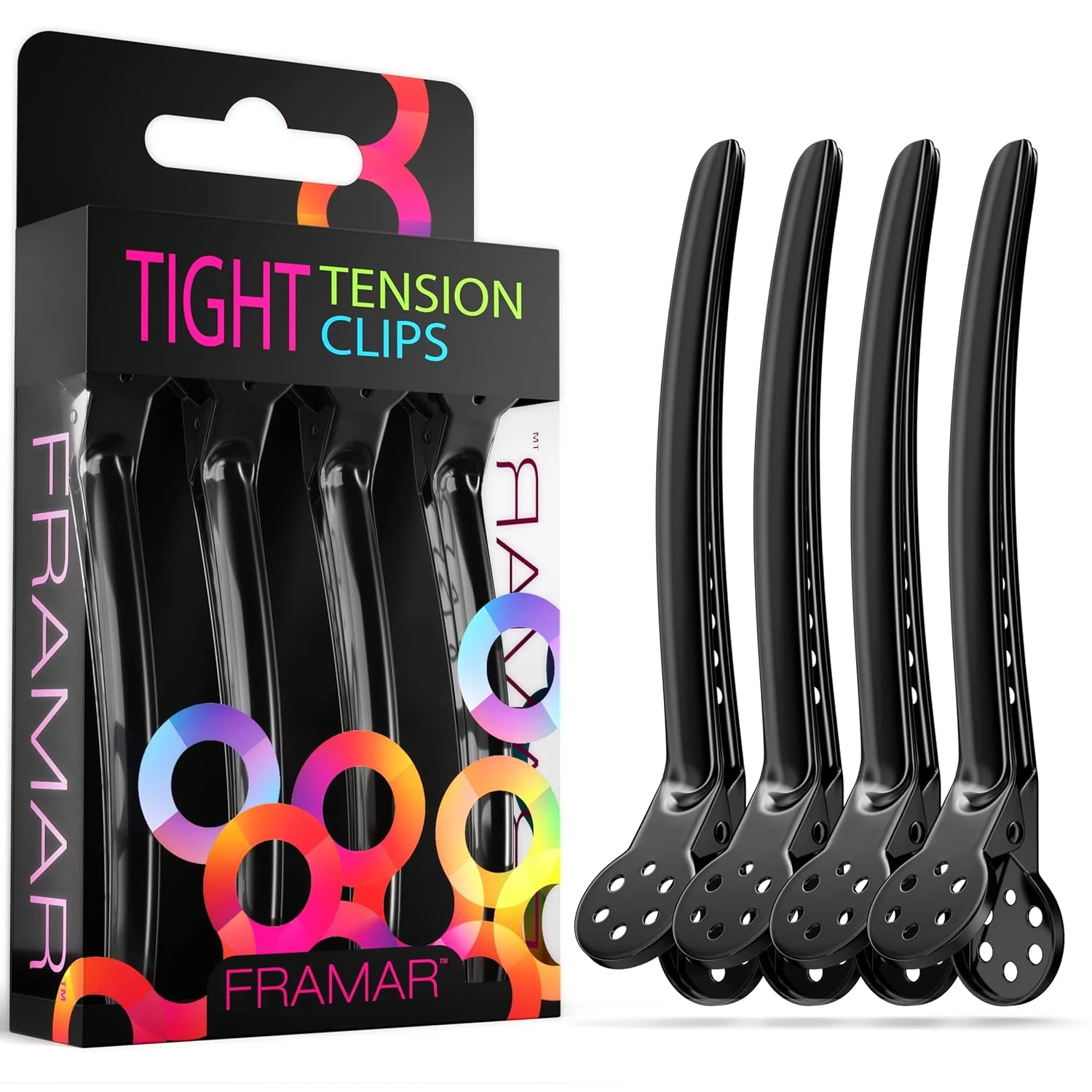 Φωτογραφία προϊόντος: Κλίπς Framar Tight Tension Black Σετ 4τεμ