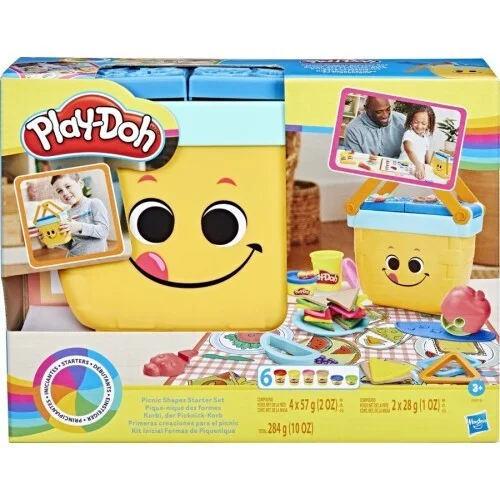 Φωτογραφία προϊόντος: Hasbro Play-Doh Πλαστελίνη - Παιχνίδι Picnic Shapes για 3+ Ετών, 6τμχ