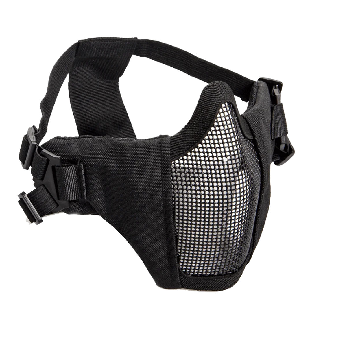 Φωτογραφία προϊόντος: STRIKE SYSTEMS ΜΑΣΚΑ SOFT, Mesh Mask,ckeek pad, metal, lower half, Black