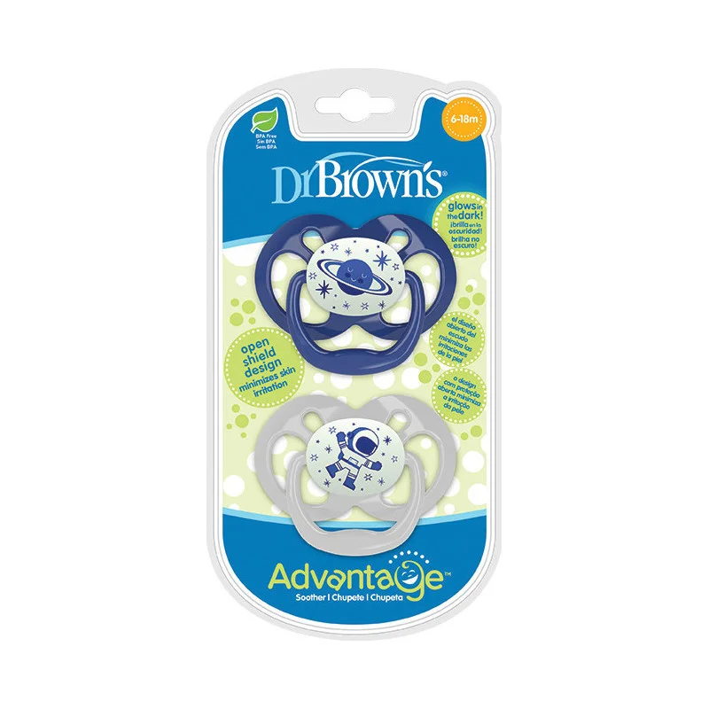 Φωτογραφία προϊόντος: Dr Brown Πιπίλα Νυχτός Advantage 6-18Μ (2τμχ)