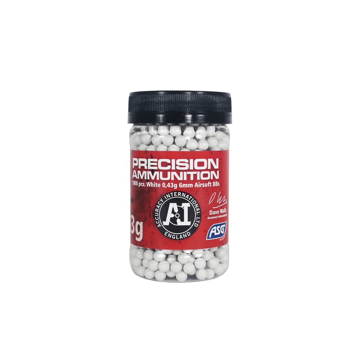 Φωτογραφία προϊόντος: ASG ΜΠΙΛΙΕΣ SOFT AI 0,43g / 1000, white, in bottle