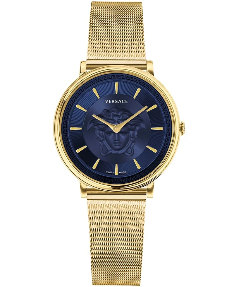 Φωτογραφία προϊόντος: Versace V-Circle Ρολόι Μπαταρίας με Χρυσό Μεταλλικό Μπρασελέ VE8104021