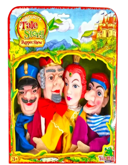 Φωτογραφία προϊόντος: ΜΑΡΙΟΝΕΤΕΣ 4 ΤΕΜ LARGE HEAD PUPPET ΒΑΣΙΛΙΑΣ ΒΑΣΙΛΙΣΣΑ