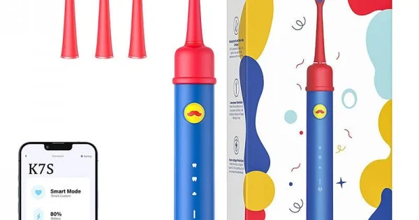 Φωτογραφία προϊόντος: Sonic toothbrush with app for kids, tips set Bitvae BVK7S (blue)