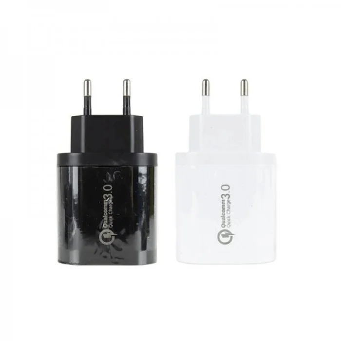 Φωτογραφία προϊόντος: OEM Qualcomm Adapter Wall/USB 3 Ports Quick Charge 3.0 Μαύρο