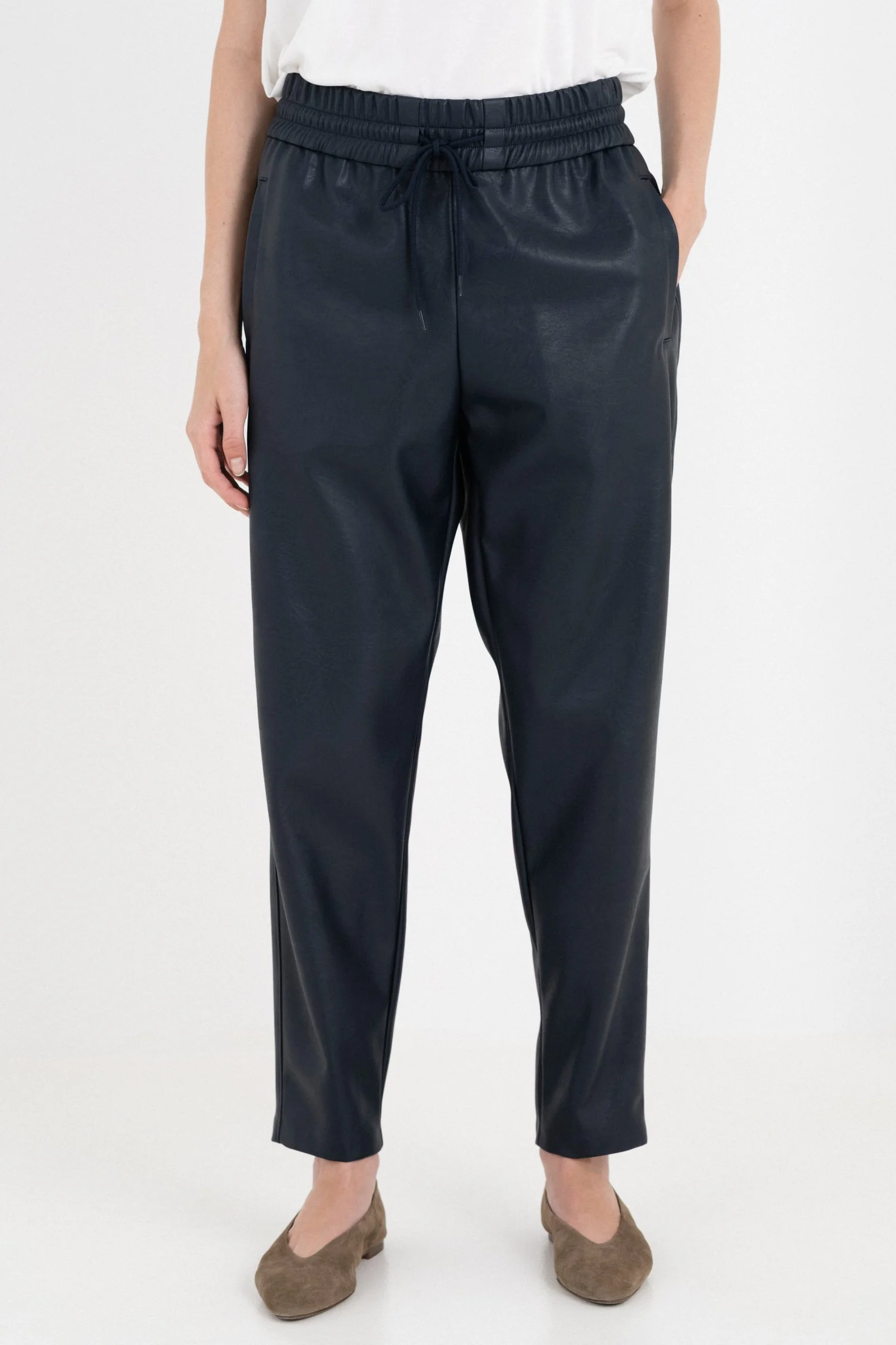 Φωτογραφία προϊόντος: Philosophy Παντελόνι Leather Jogger DUSTY WHITE