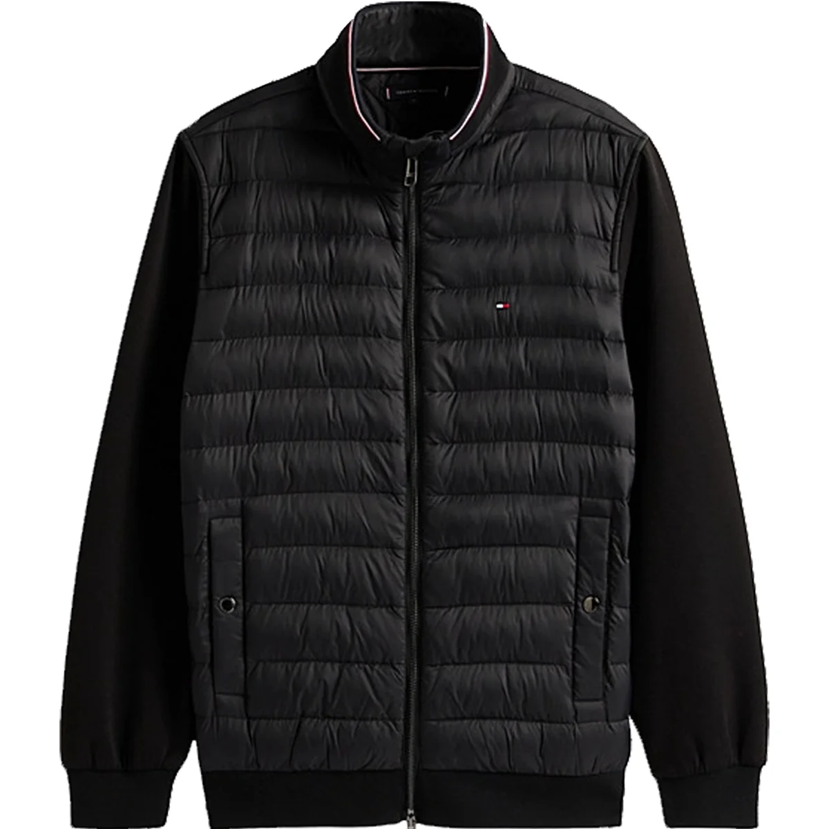 Φωτογραφία προϊόντος: TOMMY HILFIGER - MIX MEDIA ESS RWB STAND COLLAR - MW0MW41329-BDS BLACK Μαύρο