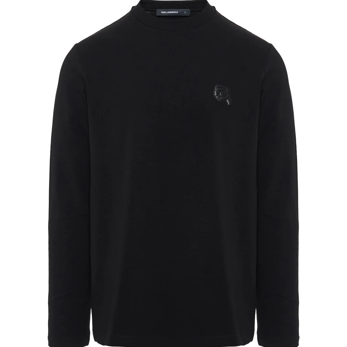Φωτογραφία προϊόντος: KARL LAGERFELD - L/S T-SHIRT CREWNECK - 755052-554235-990 BLACK Μαύρο