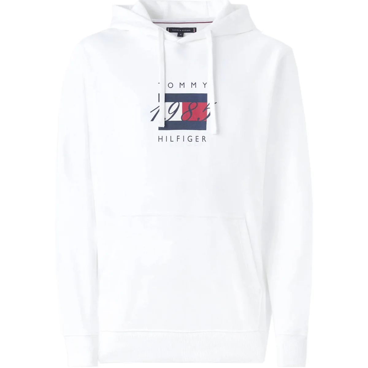 Φωτογραφία προϊόντος: TOMMY HILFIGER - LINEAR FLAG GRAPHIC HOODIE - MW0MW41332-YBR WHITE Λευκό