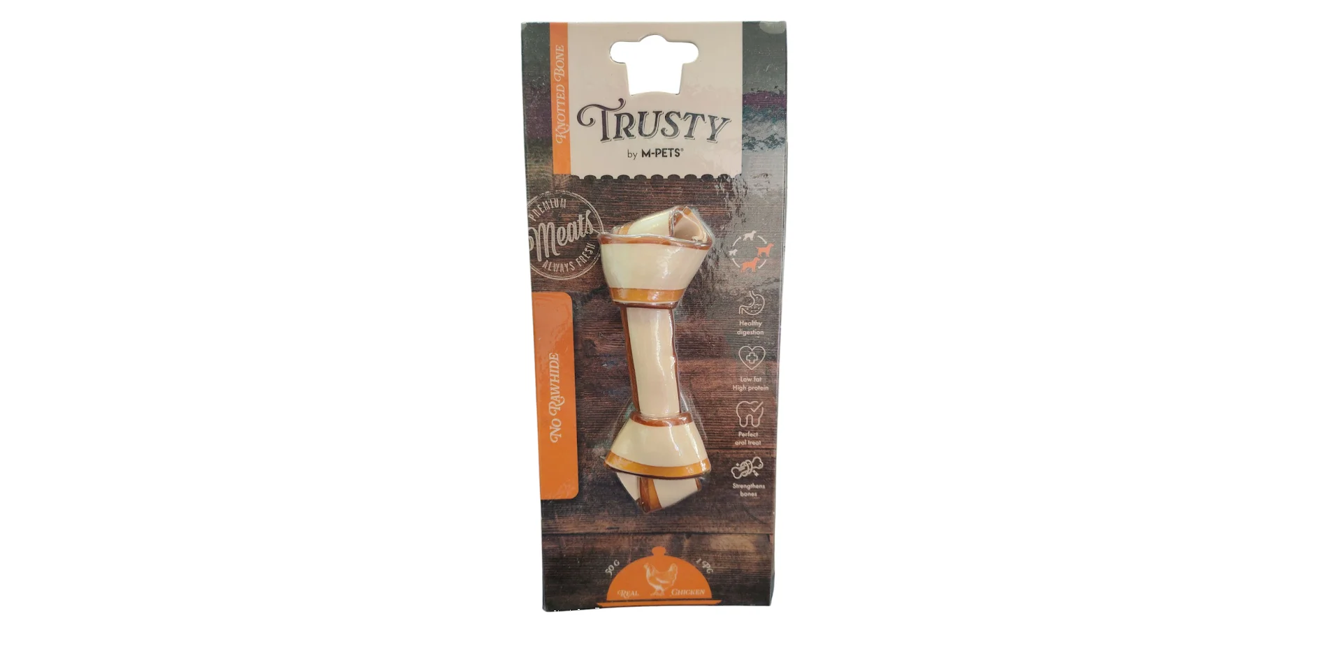 Φωτογραφία προϊόντος: TRUSTY BY M-PETS KNOTTED BONE 50GR 1 PC CHICKEN
