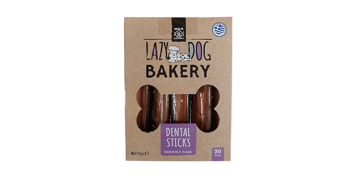 Φωτογραφία προϊόντος: MBF DENTAL STICKS LAZY DOG BAKERY CHICKEN BOX 600GR (30 TMX)
