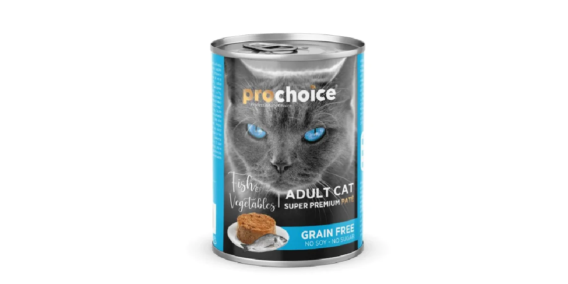Φωτογραφία προϊόντος: Prochoice Cat Food Cans Grain Free With Fish + Vegetables 400gr