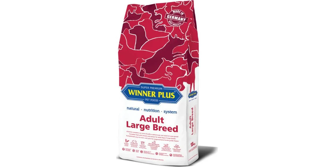 Φωτογραφία προϊόντος: Winner Plus Adult Large 18kg Ξηρά Τροφή για Ενήλικους Σκύλους Μεγαλόσωμων Φυλών με Καλαμπόκι, Κοτόπουλο και Ρύζι