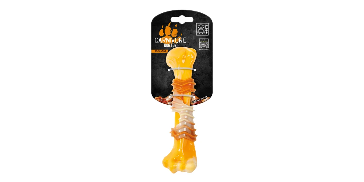 Φωτογραφία προϊόντος: M-pets Παιχνίδι κόκαλο με γεύση μπέικον Sm 17.8x4.9