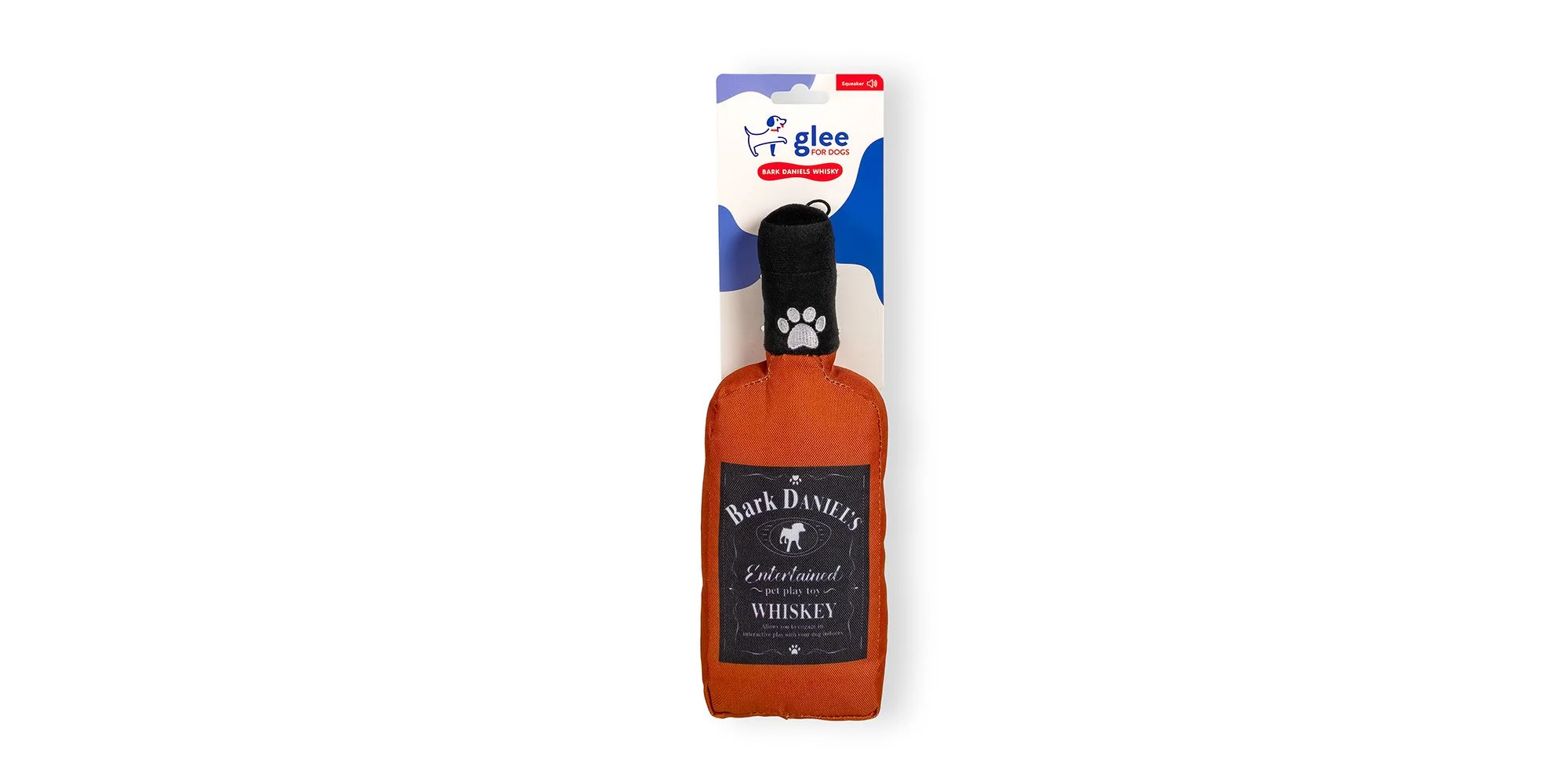 Φωτογραφία προϊόντος: GLEE ΠΑΙΧΝΙΔΙ ΣΚΥΛΟΥ BARK DANIELS WHISKY SQUEAKΥ 28cm