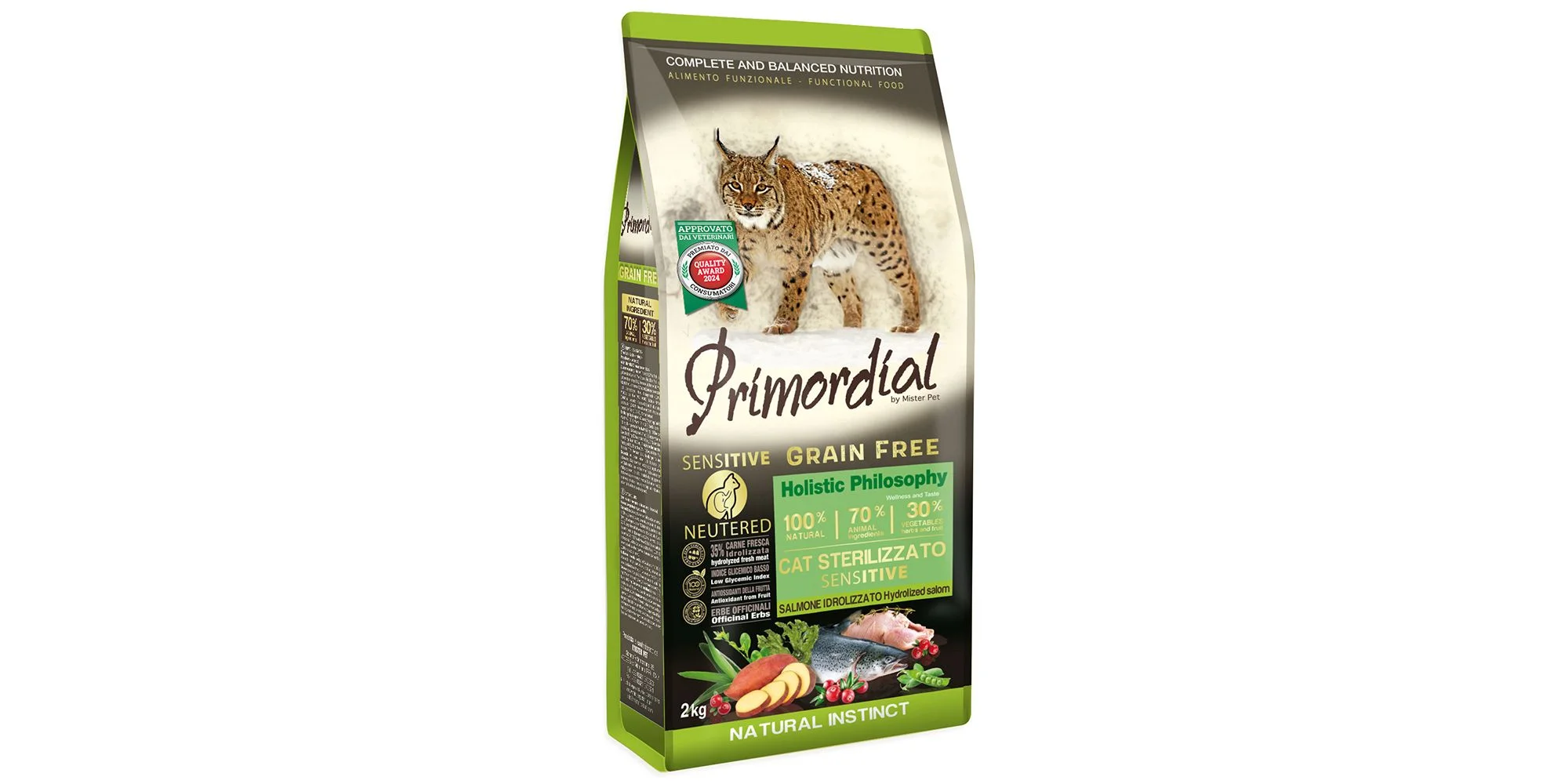 Φωτογραφία προϊόντος: Primordial Cat Neutered Sensitive Hydrolyzed Salmon 2kg