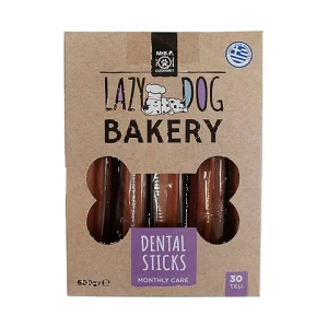 Φωτογραφία προϊόντος: MBF DENTAL STICKS LAZY DOG BAKERY ΦΥΣΤΙΚΟΒΟΥΤΥΡΟ BOX 600GR (30 TMX)