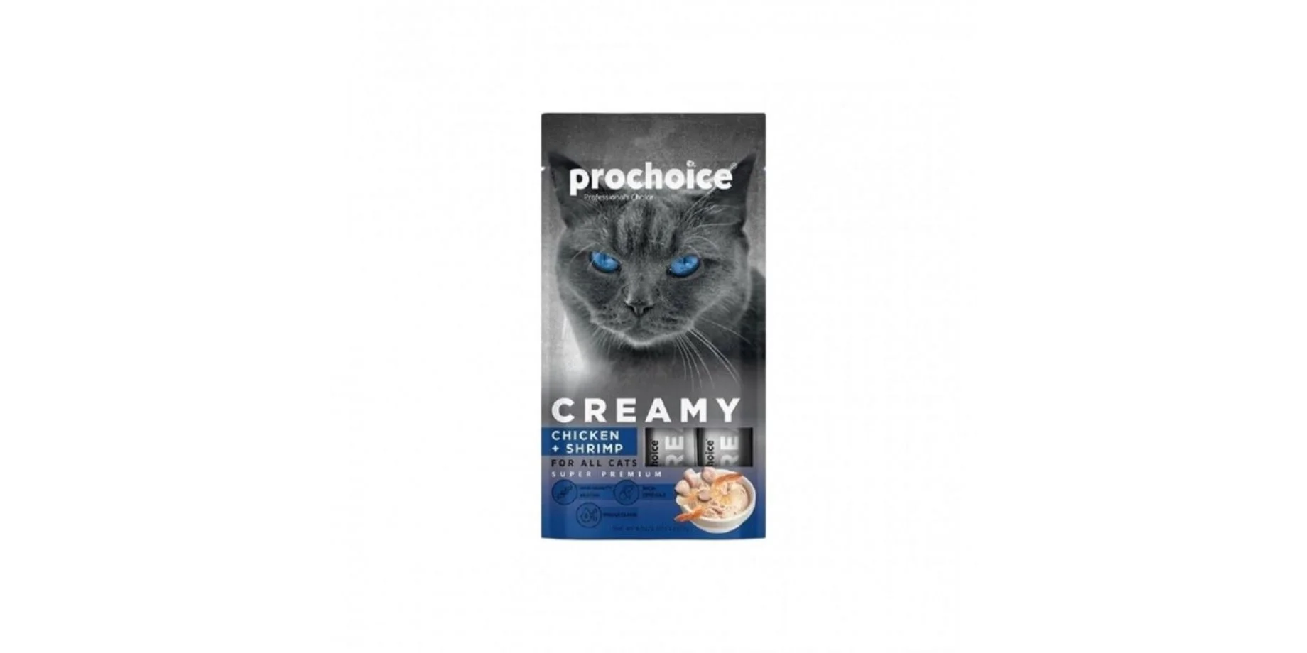 Φωτογραφία προϊόντος: Prochoice Creamy Chicken Shrimps Liquid Treat 60gr