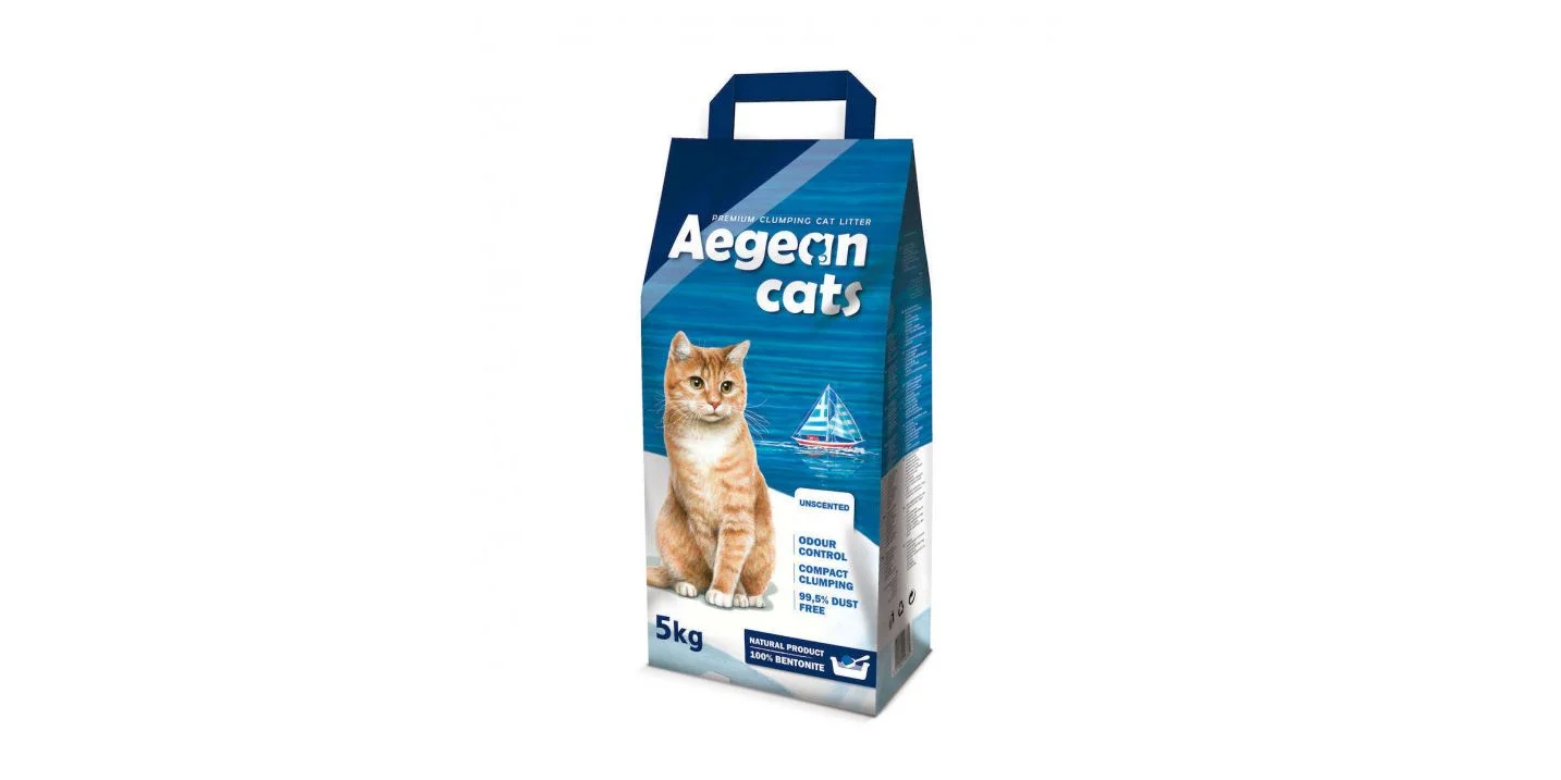 Φωτογραφία προϊόντος: Aegean Cats Άμμος Υγιεινής Unscented 10kg