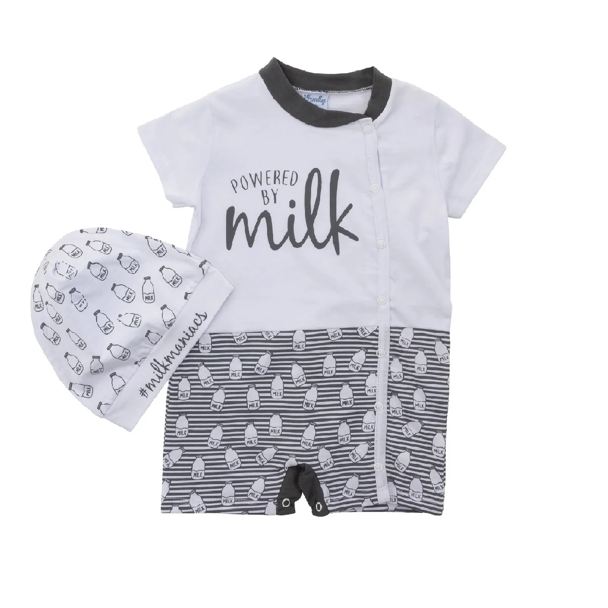 Φωτογραφία προϊόντος: For Funky Kids ΟΛΟΣΩΜΟ ΦΟΡΜΑΚΙ POWERED BY MILK ΛΕΥΚΟ - ΓΚΡΙ