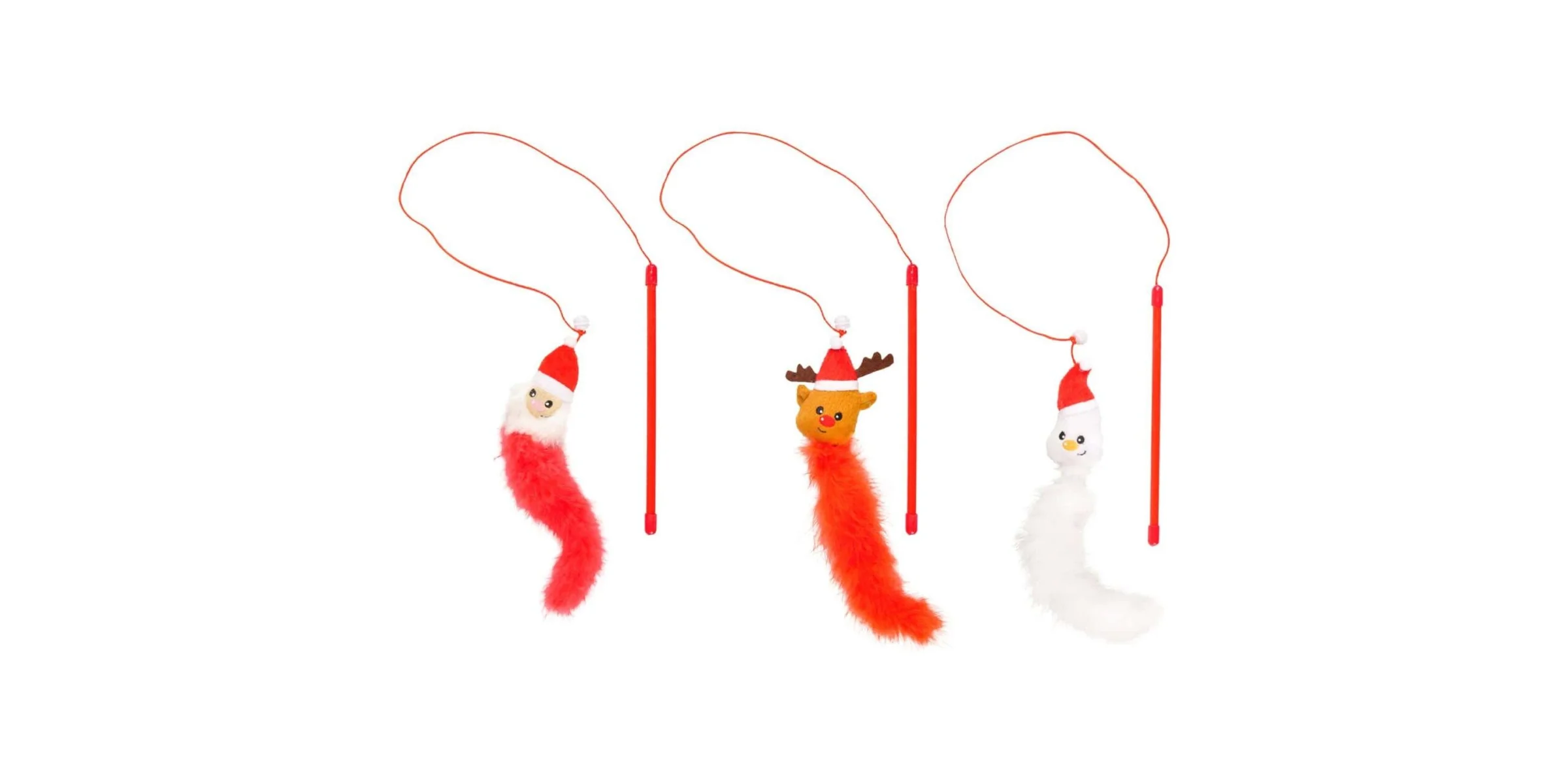 Φωτογραφία προϊόντος: CHRISTMAS CAT DANGLER SNOWMANN-SANTA CLAUS-REINDEER ASS
