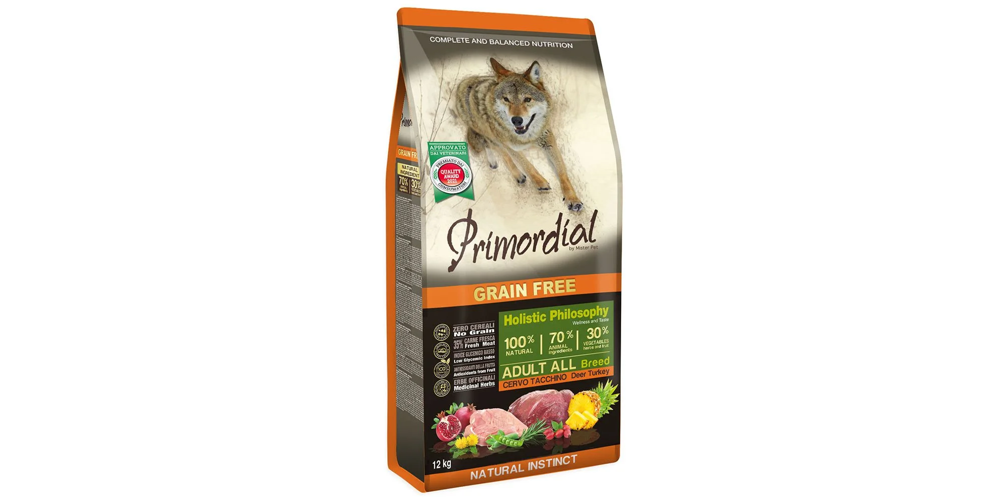 Φωτογραφία προϊόντος: Primordial Dog Adult Deer + Turkey 2kg