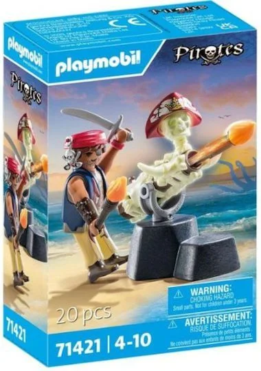 Φωτογραφία προϊόντος: Playmobil Pirates Πειρατής Με Κανόνι για 4-10 ετών