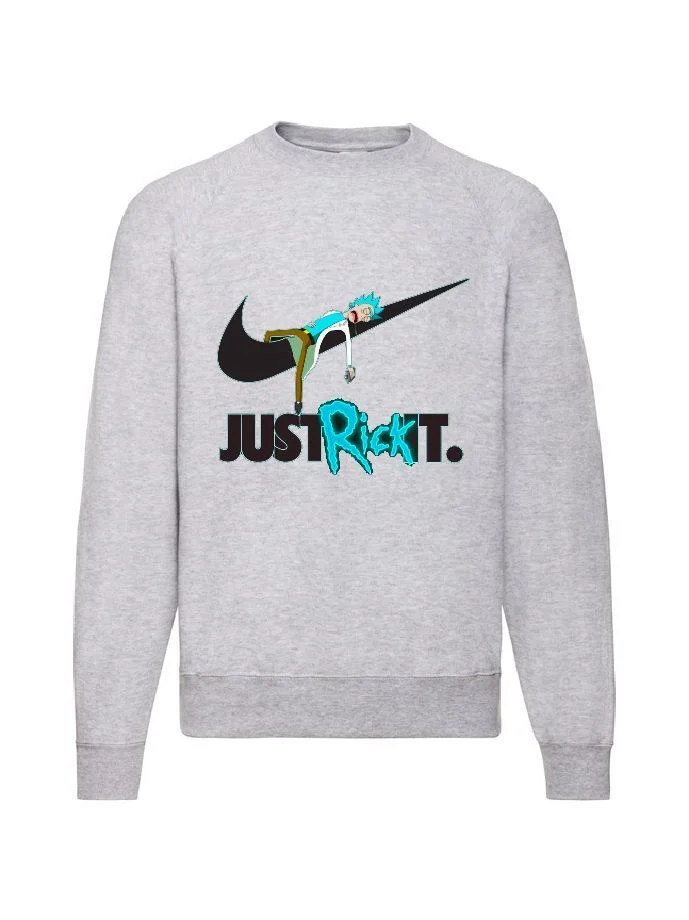 Φωτογραφία προϊόντος: Φούτερ Sweatshirt Sweater Rick and Morty just rick it no22 Original Fruit of the loom 80% βαμβάκι