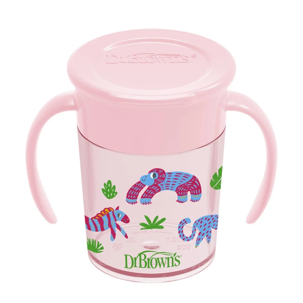Φωτογραφία προϊόντος: DR. BROWN'S Cheers 360 Spoutless Transition Cup 6m+ - Ρόζ - TC71005 (200ml)