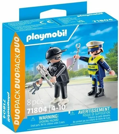 Φωτογραφία προϊόντος: Playmobil Duo Pack Αστυνόμος +#038; Διαρρήκτης για 4-10 ετών
