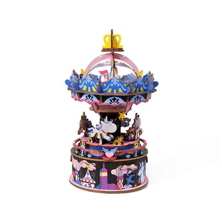Φωτογραφία προϊόντος: Rolife Starry Night AM44 Merry-go-round DIY Music Box