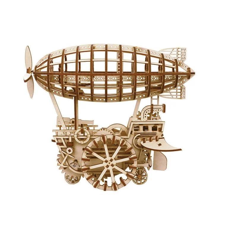 Φωτογραφία προϊόντος: ROBOTIME Air Vehicle LK702 3D Ξύλινο Μηχανικό Puzzle