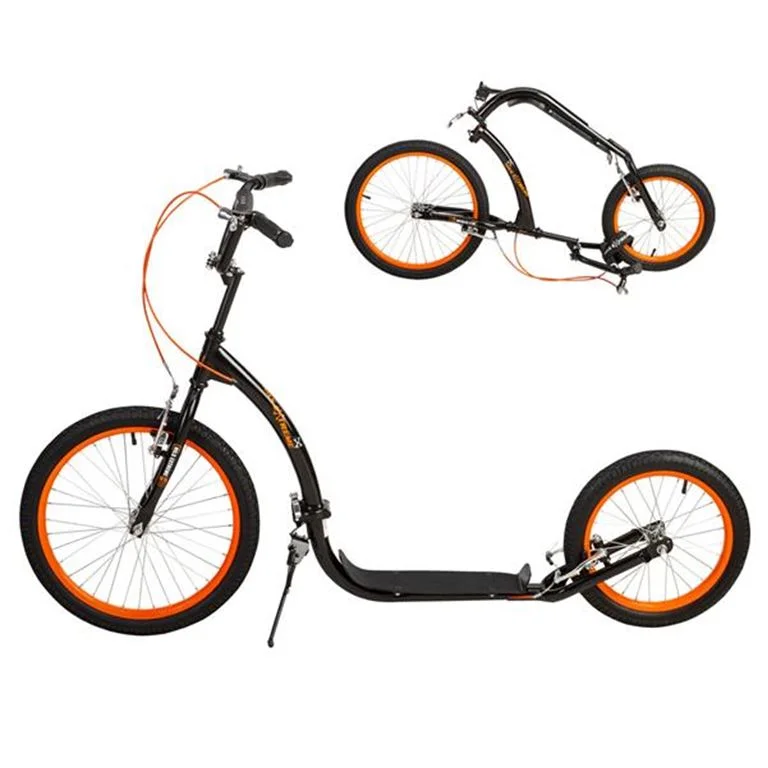 Φωτογραφία προϊόντος: Scooter WH227F Μαύρο/Πορτοκαλί 20/16" ΣΠΑΣΤΟ με Φουσκωτούς ΤροχούςNILS EXTREME