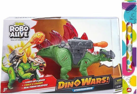 Φωτογραφία προϊόντος: Zuru Robo Alive Dino Wars Stegosaurus και δώρο λαμπάδα