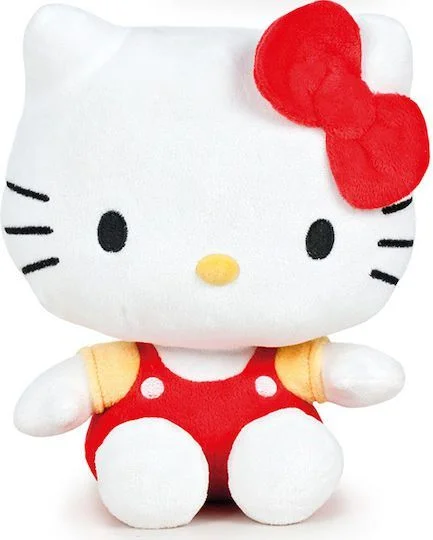 Φωτογραφία προϊόντος: Αυθεντικό Λούτρινο Hello Kitty Yellow+#8260;Red για 3+ Ετών 18 εκ.