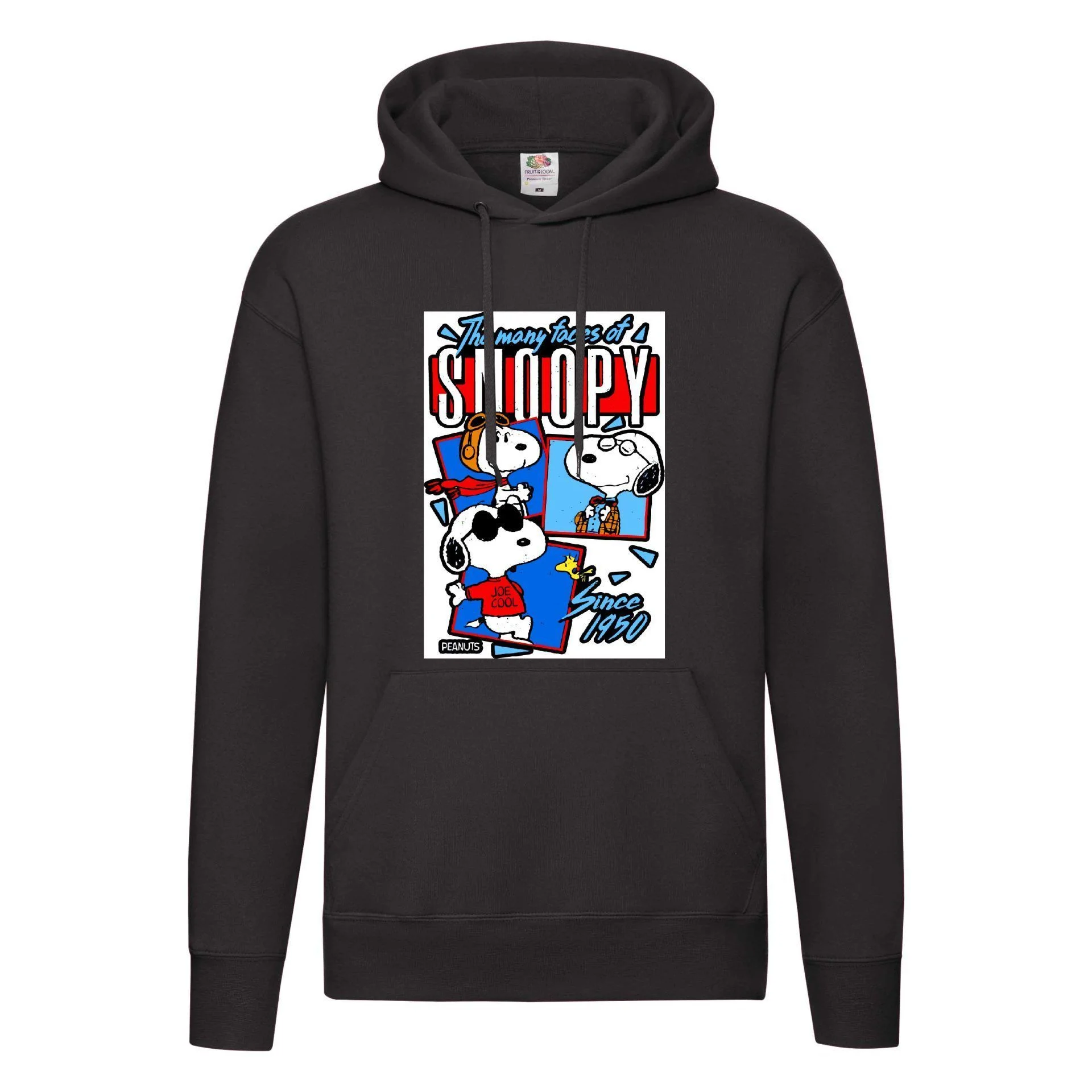 Φωτογραφία προϊόντος: Φούτερ με κουκούλα Retro Snoopy Cool no5 Original Fruit of the loom 70% βαμβάκι