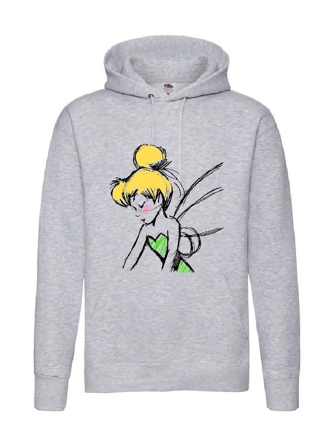 Φωτογραφία προϊόντος: Φούτερ με κουκούλα Tinkerbell Peter Pan Neverland no1 Original Fruit of the loom 70% βαμβάκι