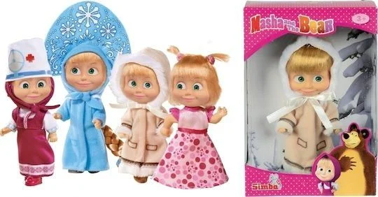 Φωτογραφία προϊόντος: Masha and The Bear (τυχαίο σχέδιο) Κούκλα 11εκ.