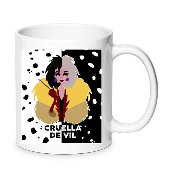 Φωτογραφία προϊόντος: Cruella de vil mug κρουέλα ντε βιλ no4 κούπα κεραμική 330ml