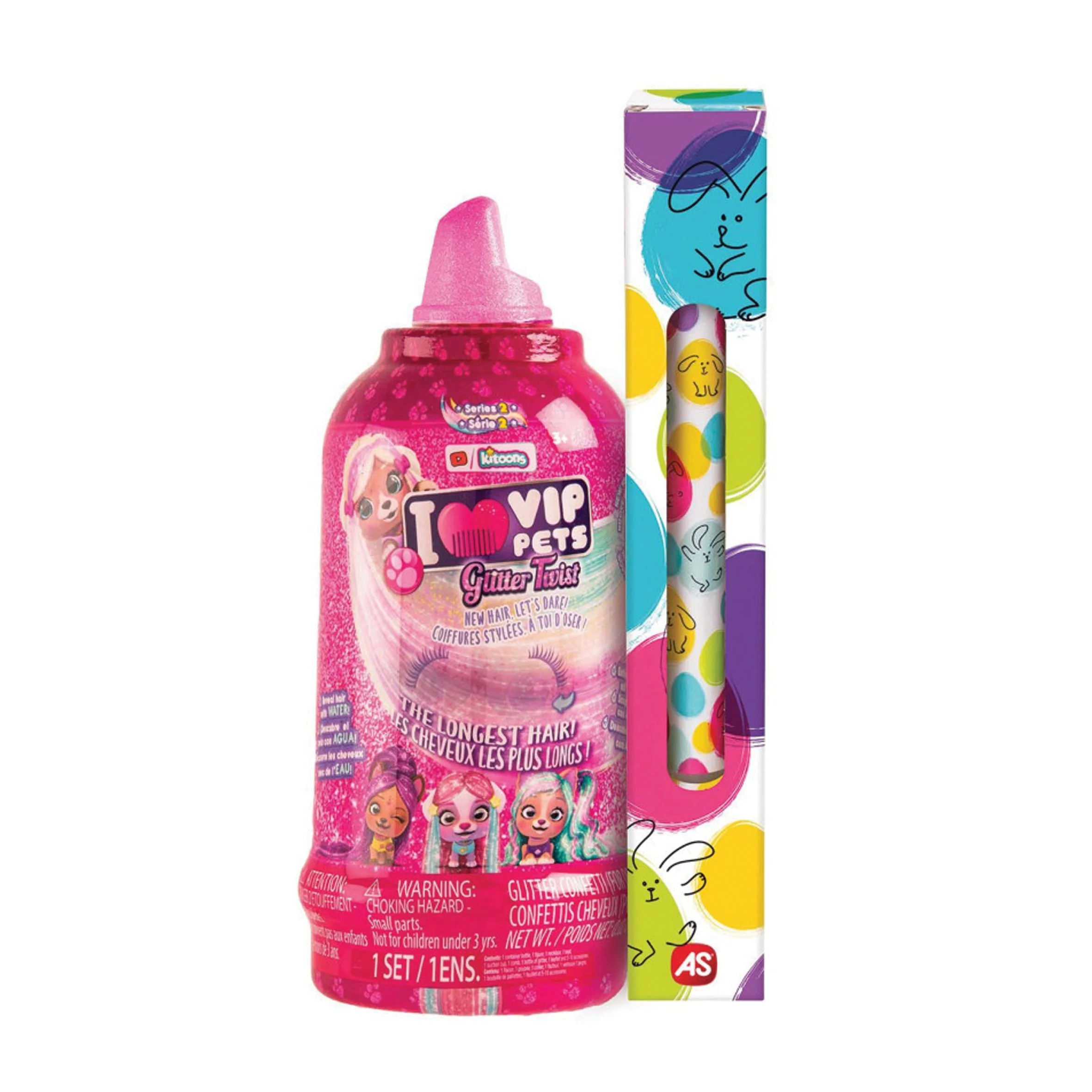 Φωτογραφία προϊόντος: Μινιατούρα Vip Pets Σειρά Glitter Twist και δώρο λαμπάδα