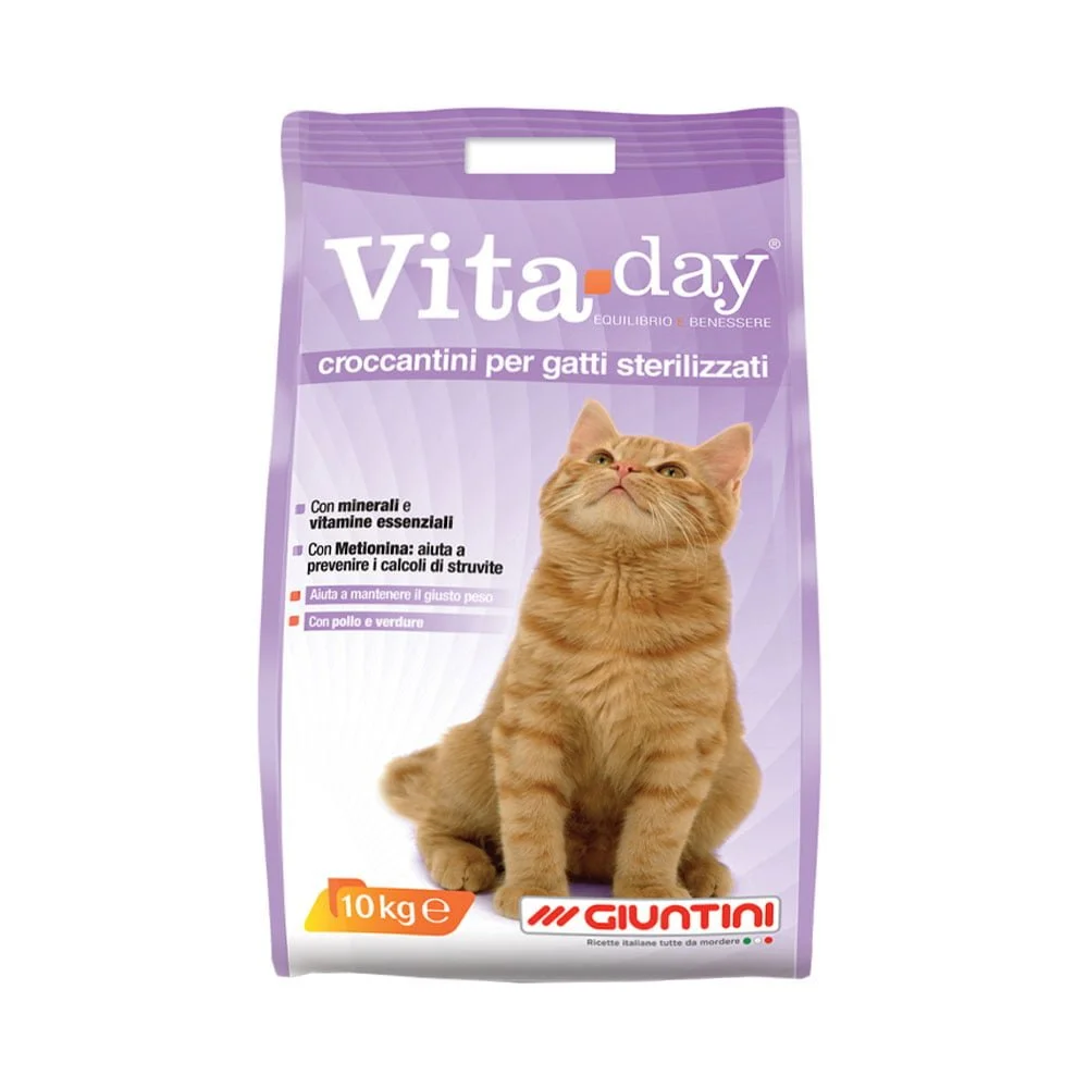 Φωτογραφία προϊόντος: Giuntini Γατοτροφή Vita Day Croccantini Sterilized 10kg