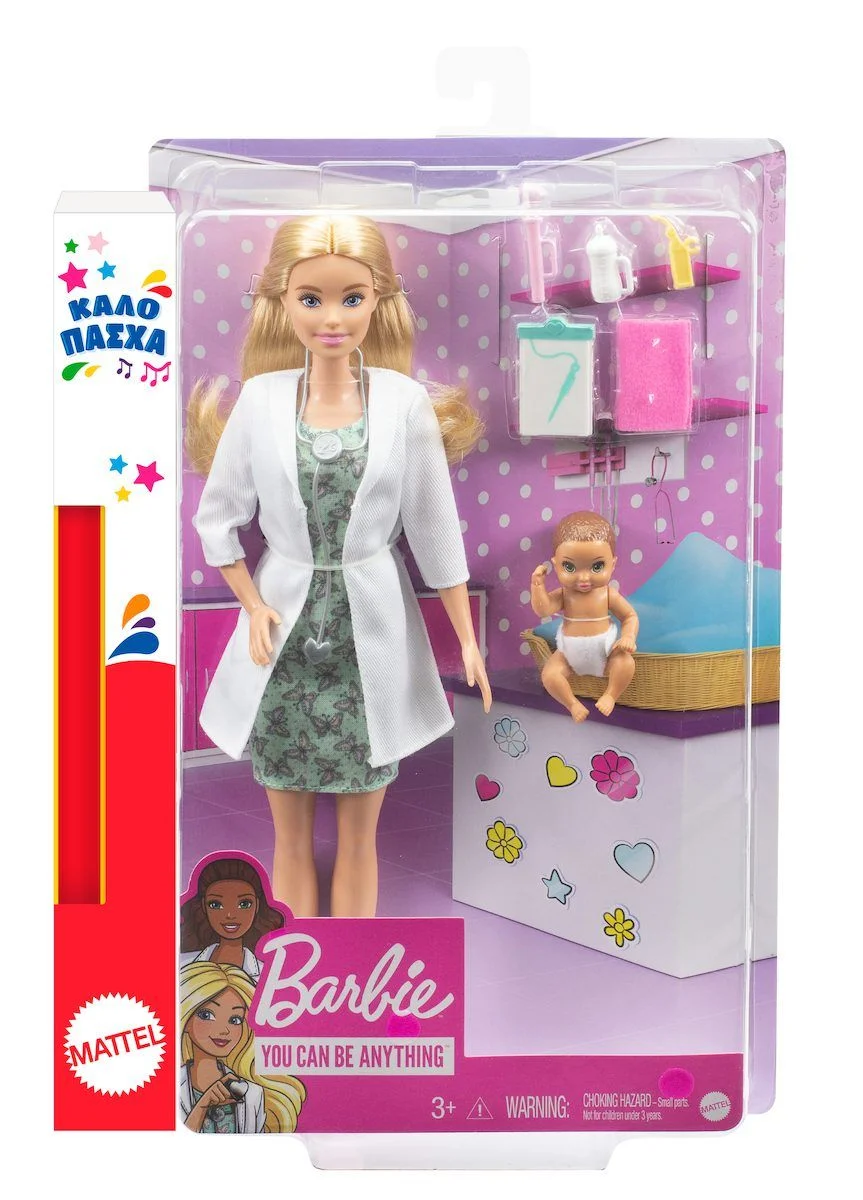 Φωτογραφία προϊόντος: Κούκλα Γιατρός Barbie Baby Doctor για 3+ Ετών 30.4εκ. και δώρο λαμπάδα