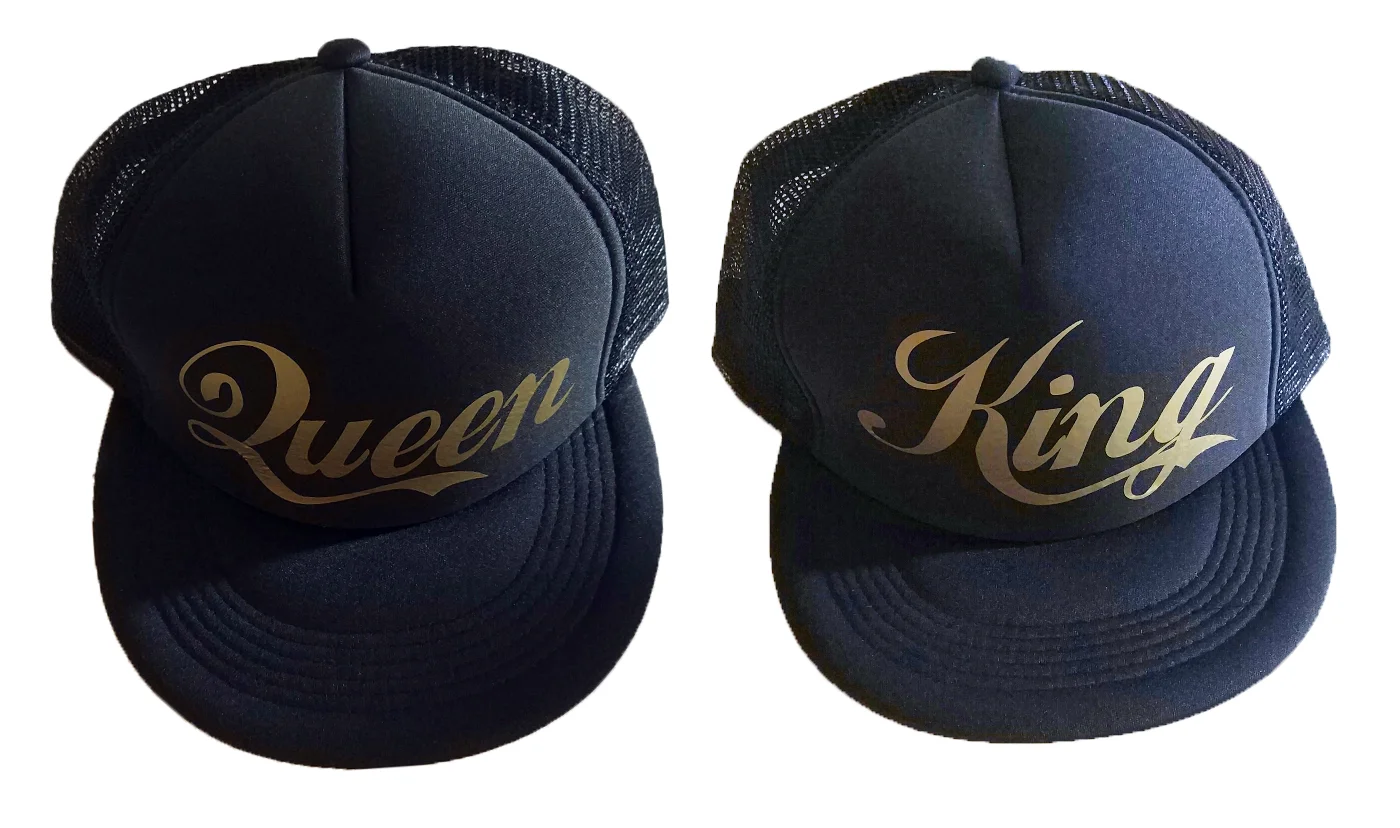 Φωτογραφία προϊόντος: Καπέλα King and Queen gold edition (σετ 2 τεμ.)