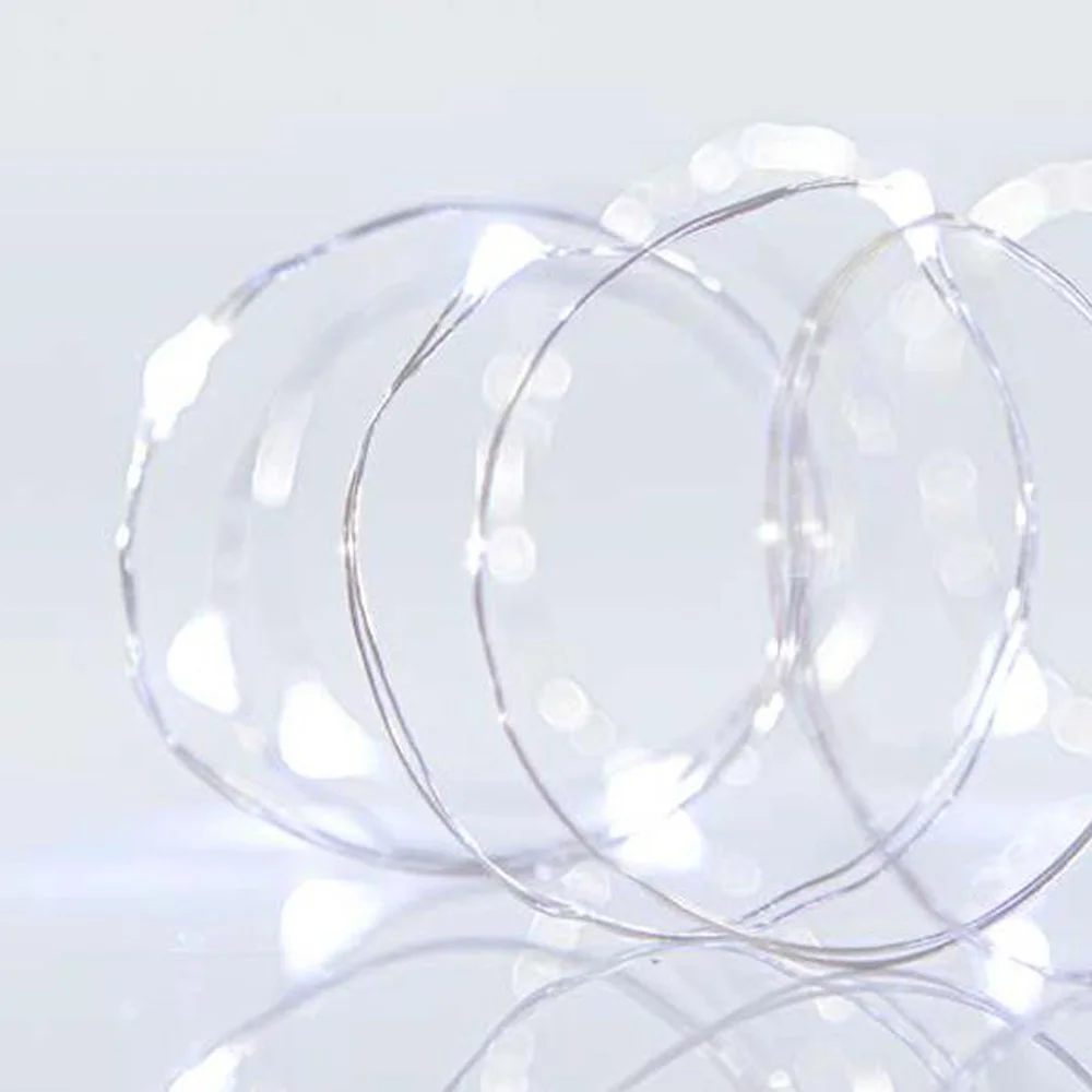 Φωτογραφία προϊόντος: EUROLAMP Σειρά, 100 MINI LED, 3V, Σταθερό, Με μετασχηματιστή, Προέκταση παροχής 500cm, Ασημί χαλκός, Ψυχρό LED, Aνά 10cm, ΙΡ44 3409